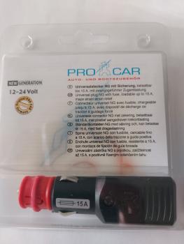 Universalstecker NG 15A LED mit Zugentlastung mit Sicherung- Strom max=15 A-03